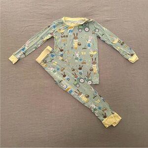 Little Sleepies Garden Bunnies Pajamas Size 2T